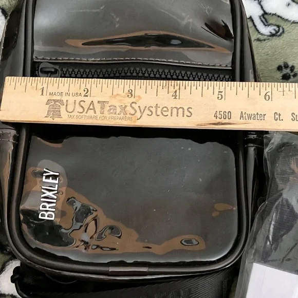 Brixton Glossy Transparent Black Belt/Crossbody Bag - Picture 8 of 8